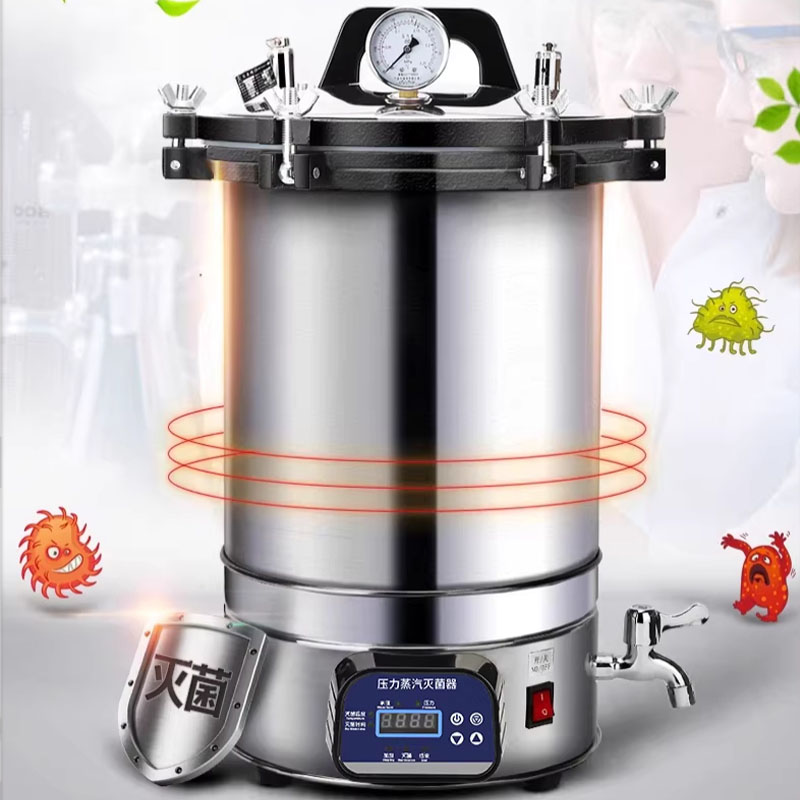 Medical Laboratory - Sterilizzatore Portatile ad Alta Pressione 18/24L,