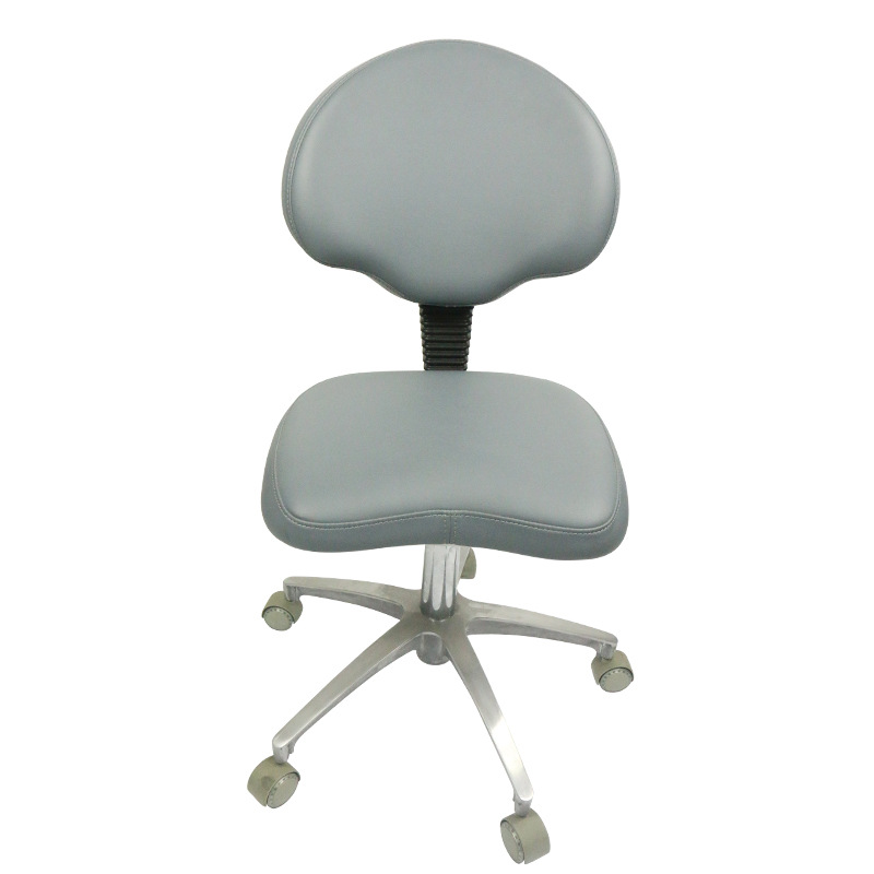 Medical Lab Chair - Sedia con schienale in pelle sollevabile,